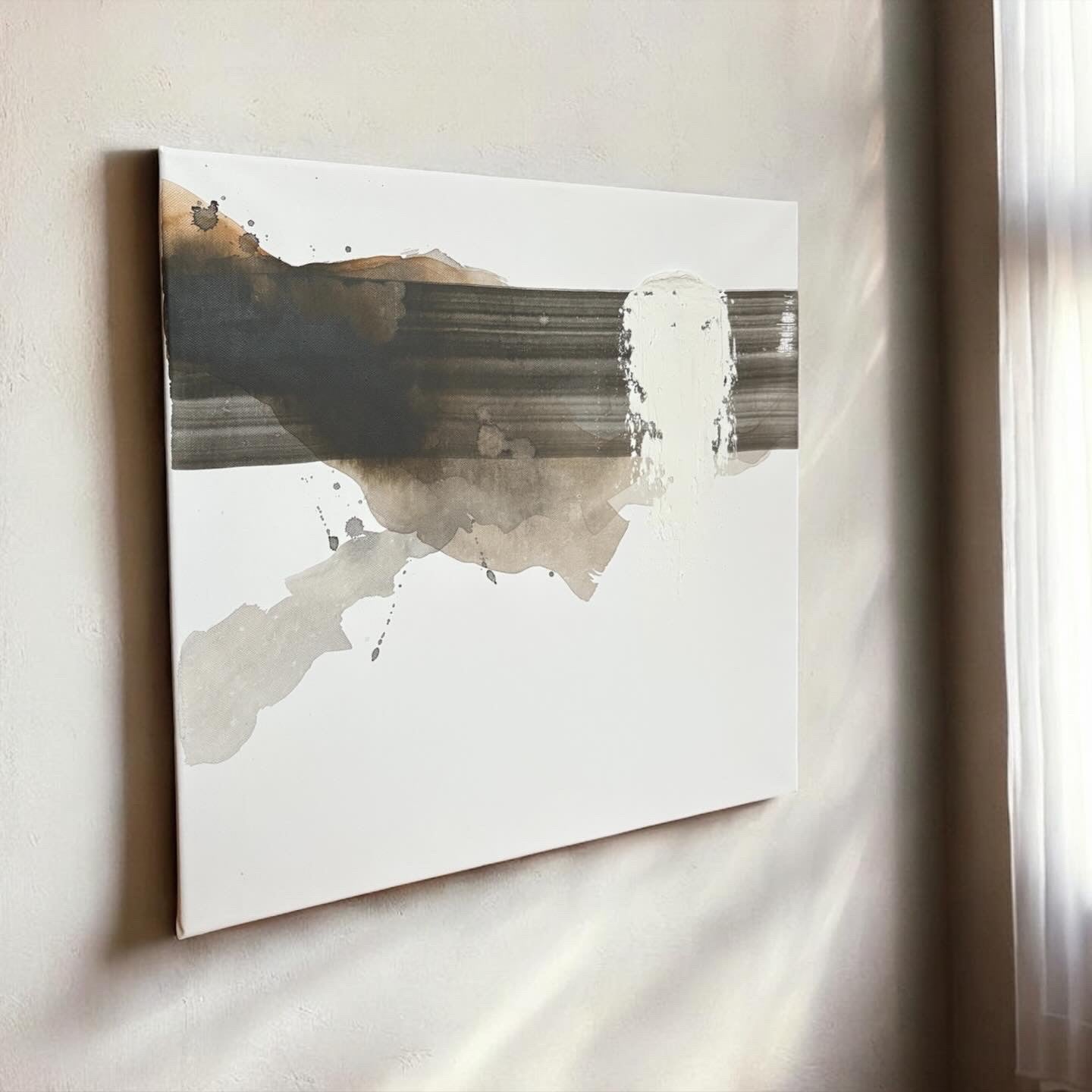 Between Currents - by Nathalie Larsen Shelbaya (2x 50x50cm)