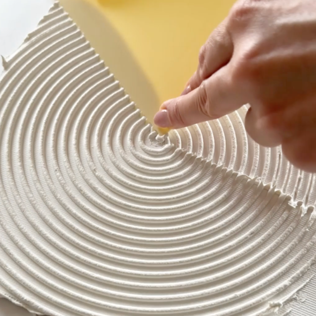 structured lines with texture paste