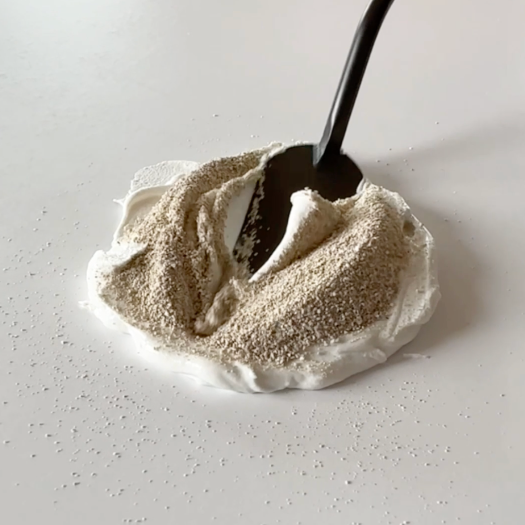 texture paste mixed with sand