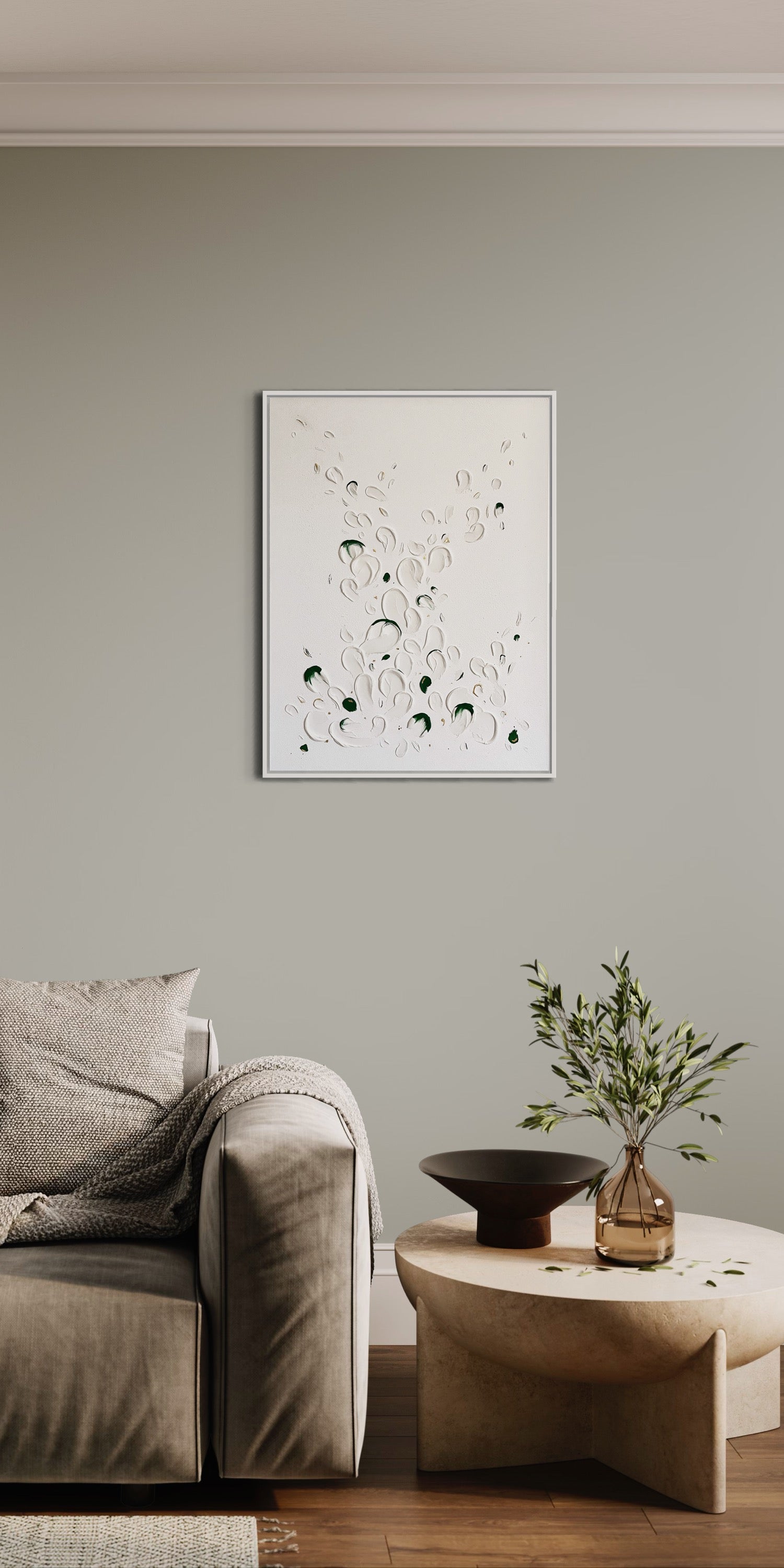 White Drops - by Tanja Reineck (80x60cm)