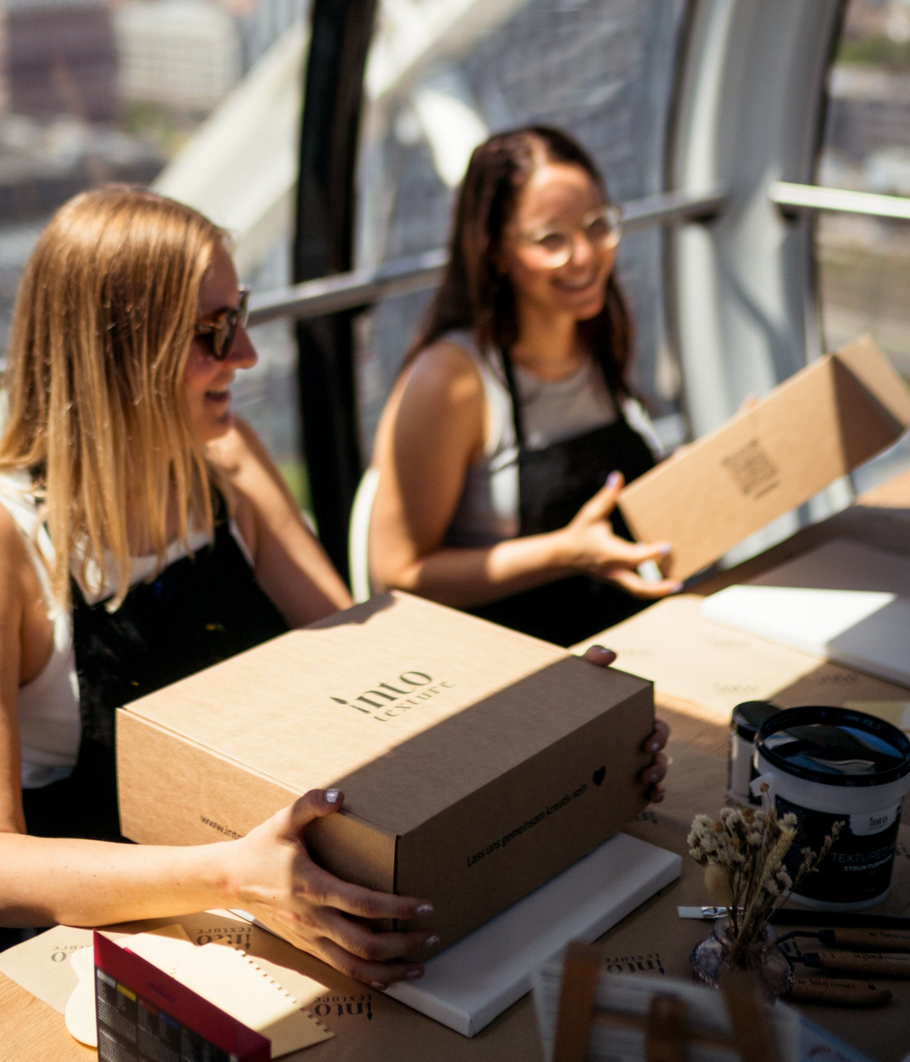 Being creative together with our DIY Textured Art Starter Set