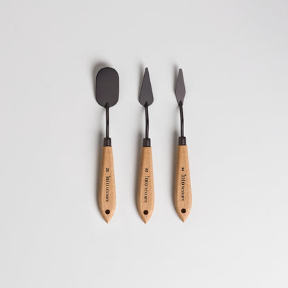 3x Strukturpaste Fein 1,7kg + 3er Malmesser Set