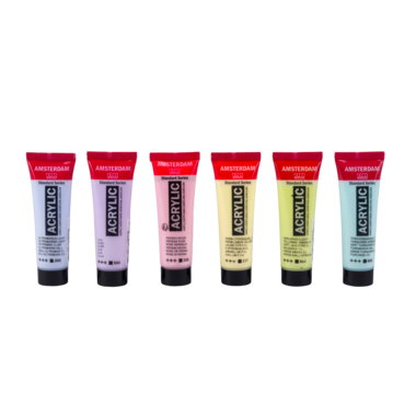 Acryl-Pastellfarben Set 6 x 20 ml - AMSTERDAM (Royal Talens)