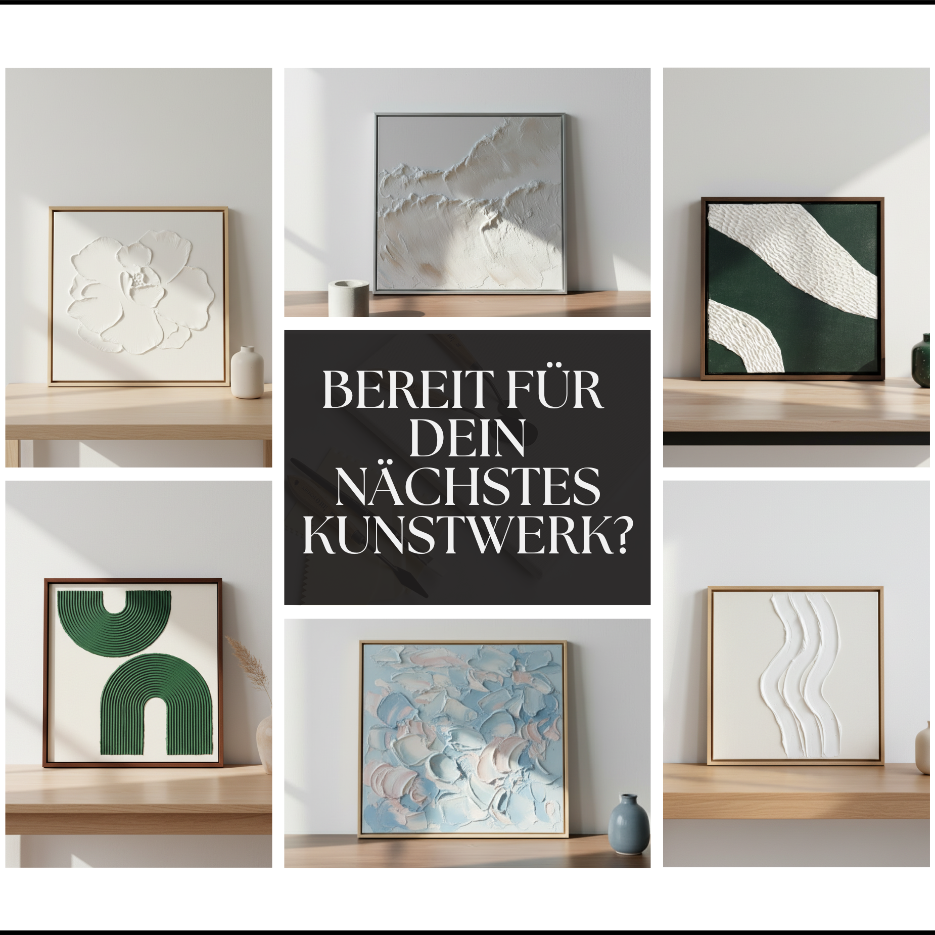 3x Strukturpaste Fein 1,7kg + 3er Malmesser Set