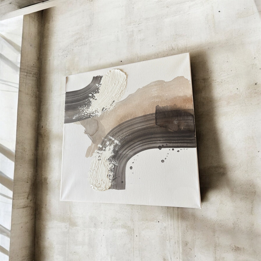 Between Currents - by Nathalie Larsen Shelbaya (2x 50x50cm)