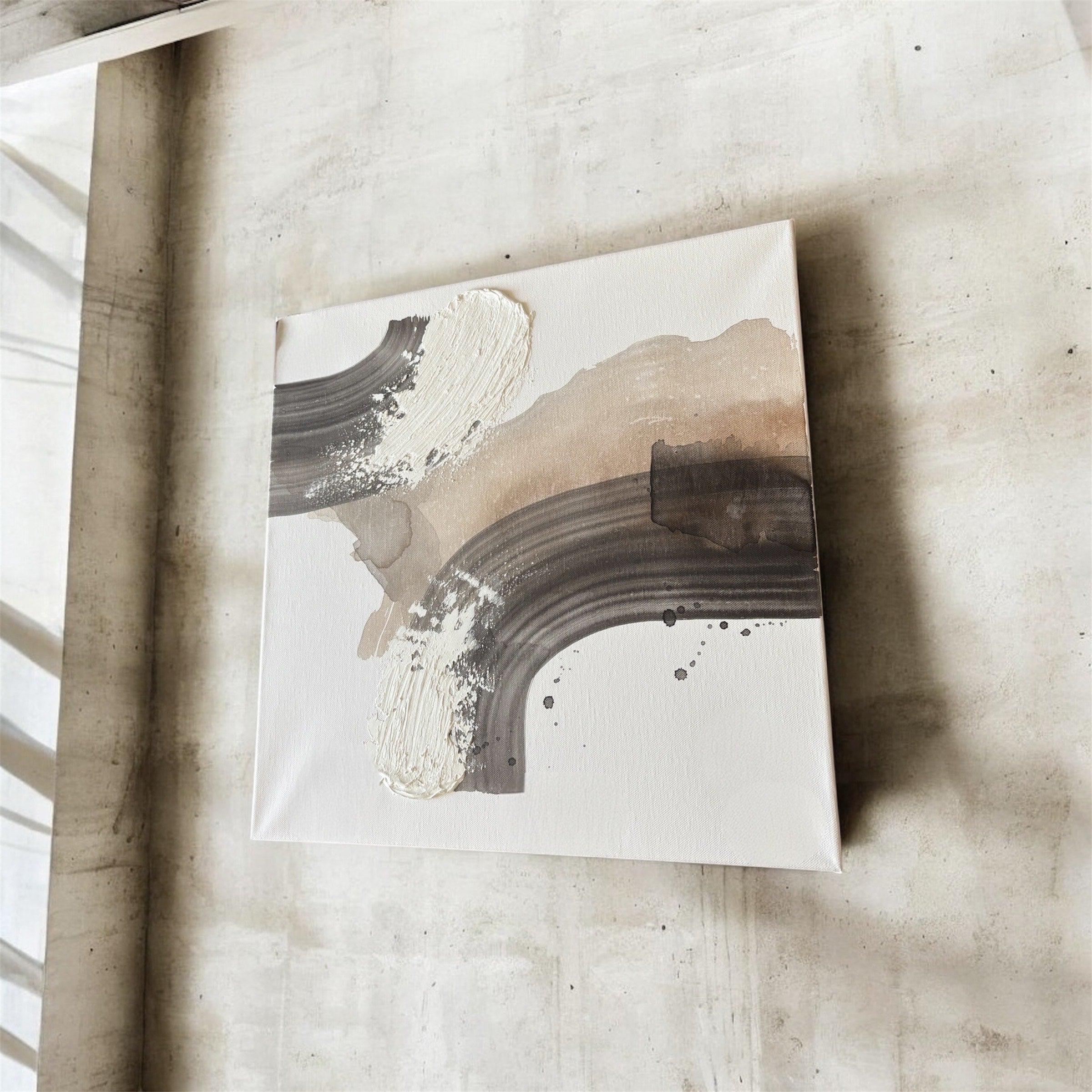 Between Currents - by Nathalie Larsen Shelbaya (2x 50x50cm)