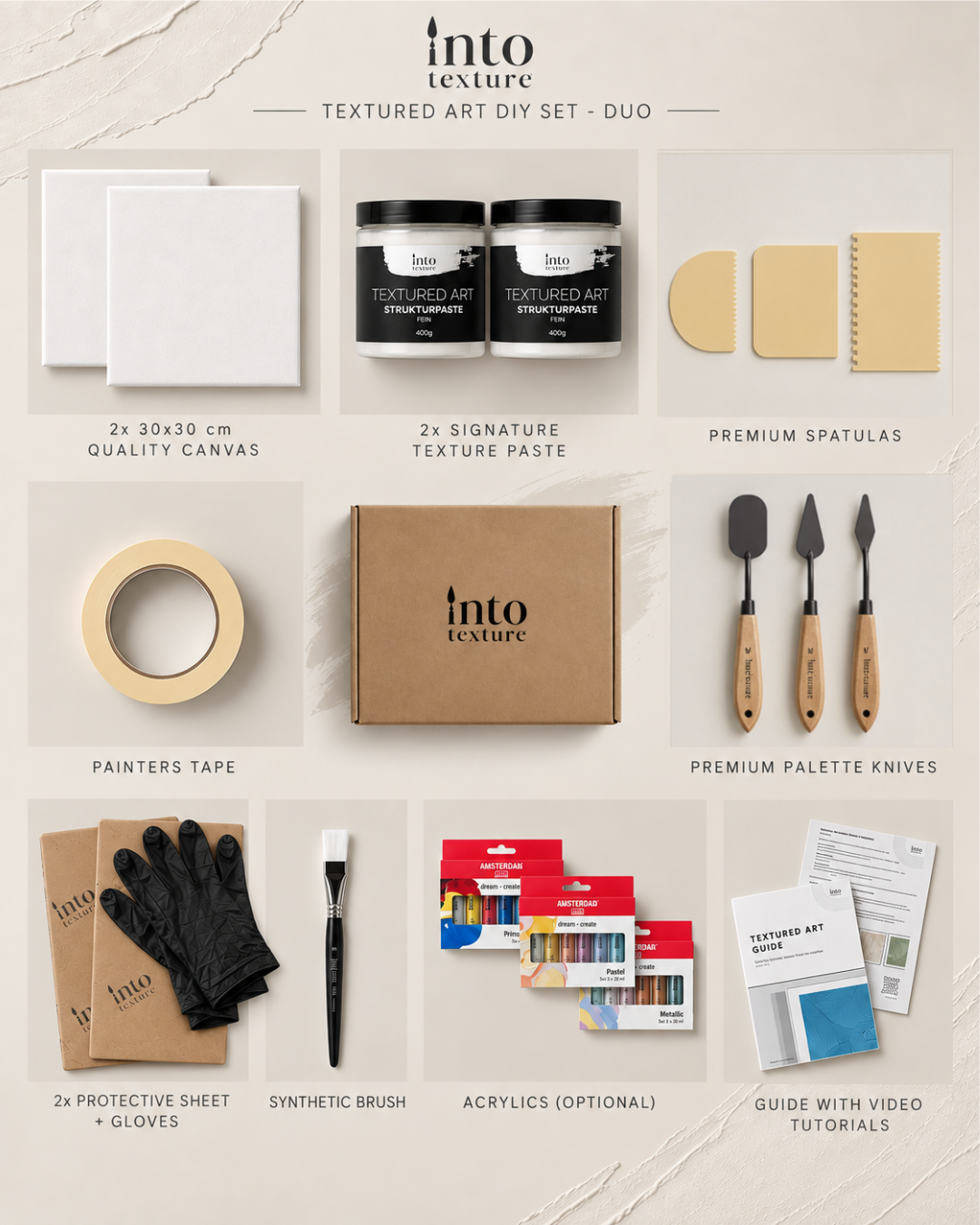 Textured Art Starter Set - DUO