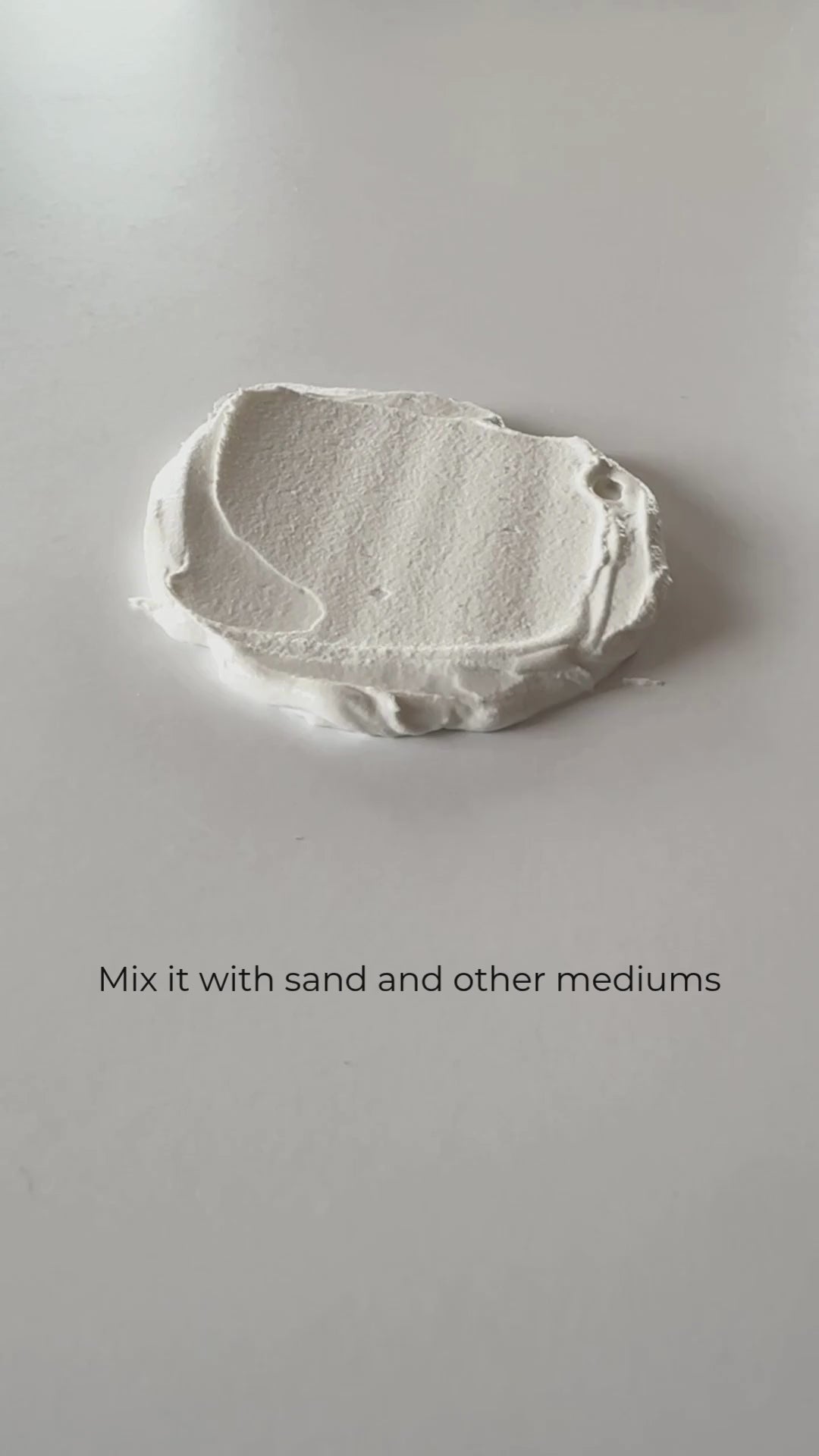 structure paste mixed with sand