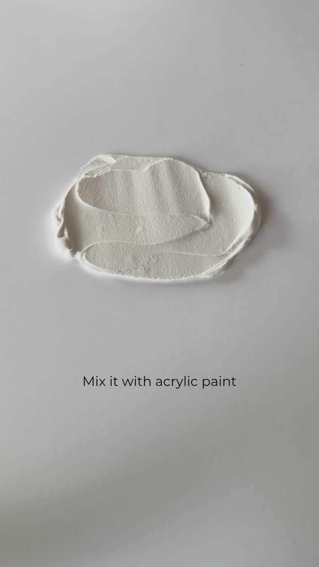 structure paste easy to mix with acrylic paint